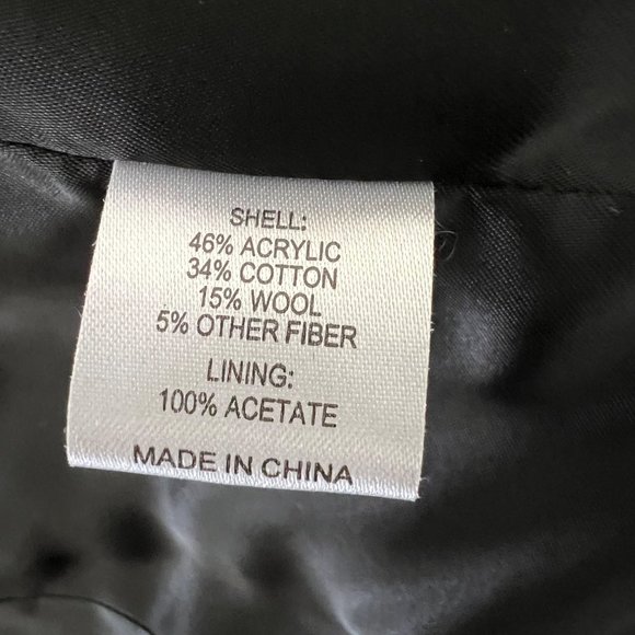 Randy Kemper Blue Textured Button Front Cropped Jacket size 14 - Picture 8 of 11